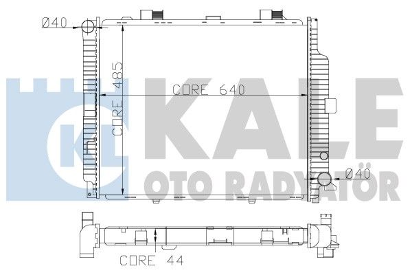 KALE OTO RADYATÖR Радиатор, охлаждение двигателя 361500